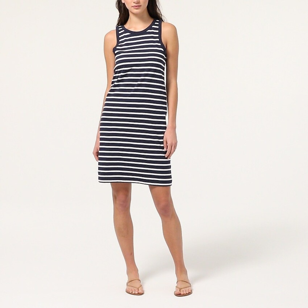 🆕 J. Crew Knit Cutaway Striped Mini Dress